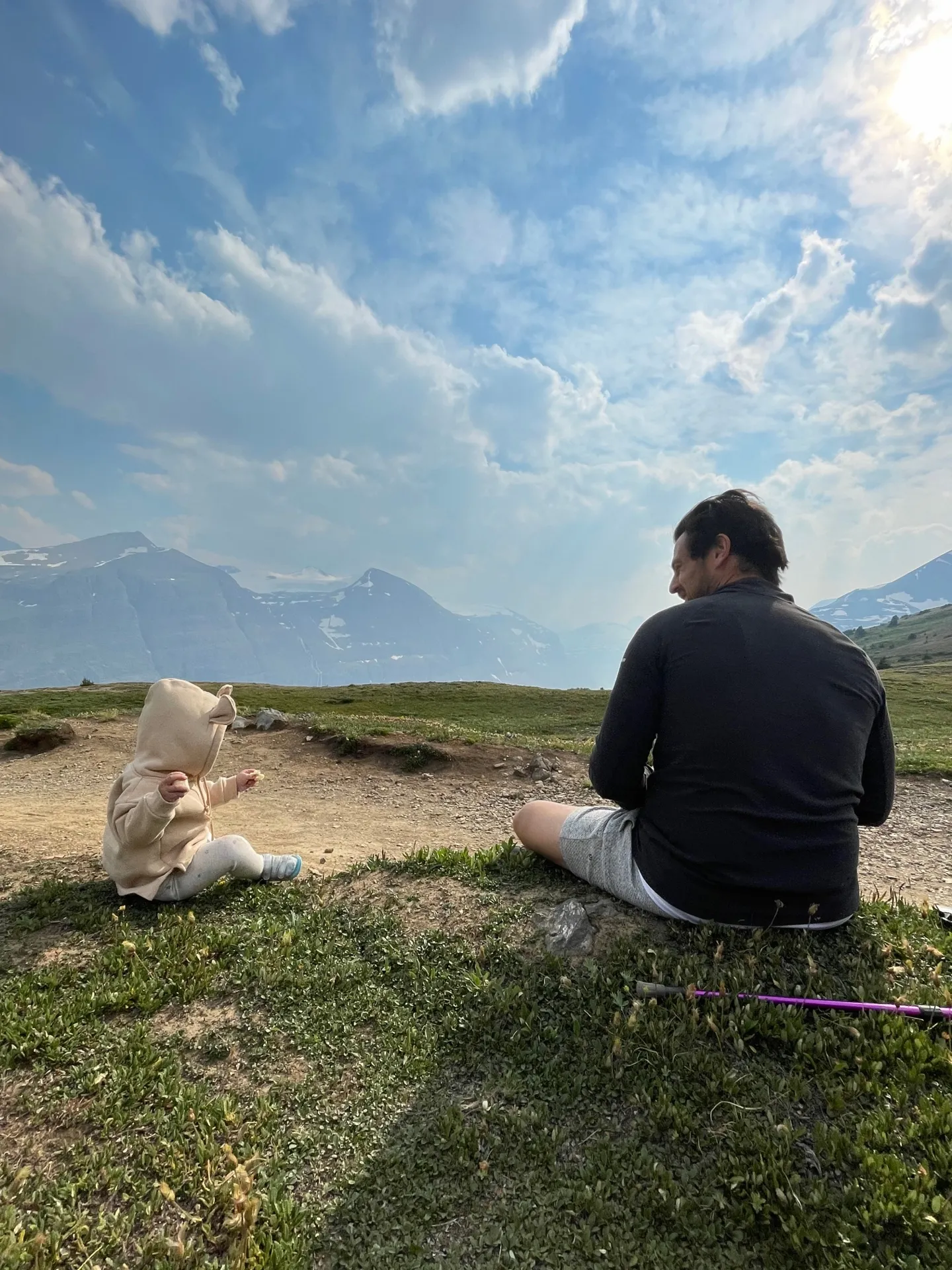 Exploring the ridge with incredible views in every direction